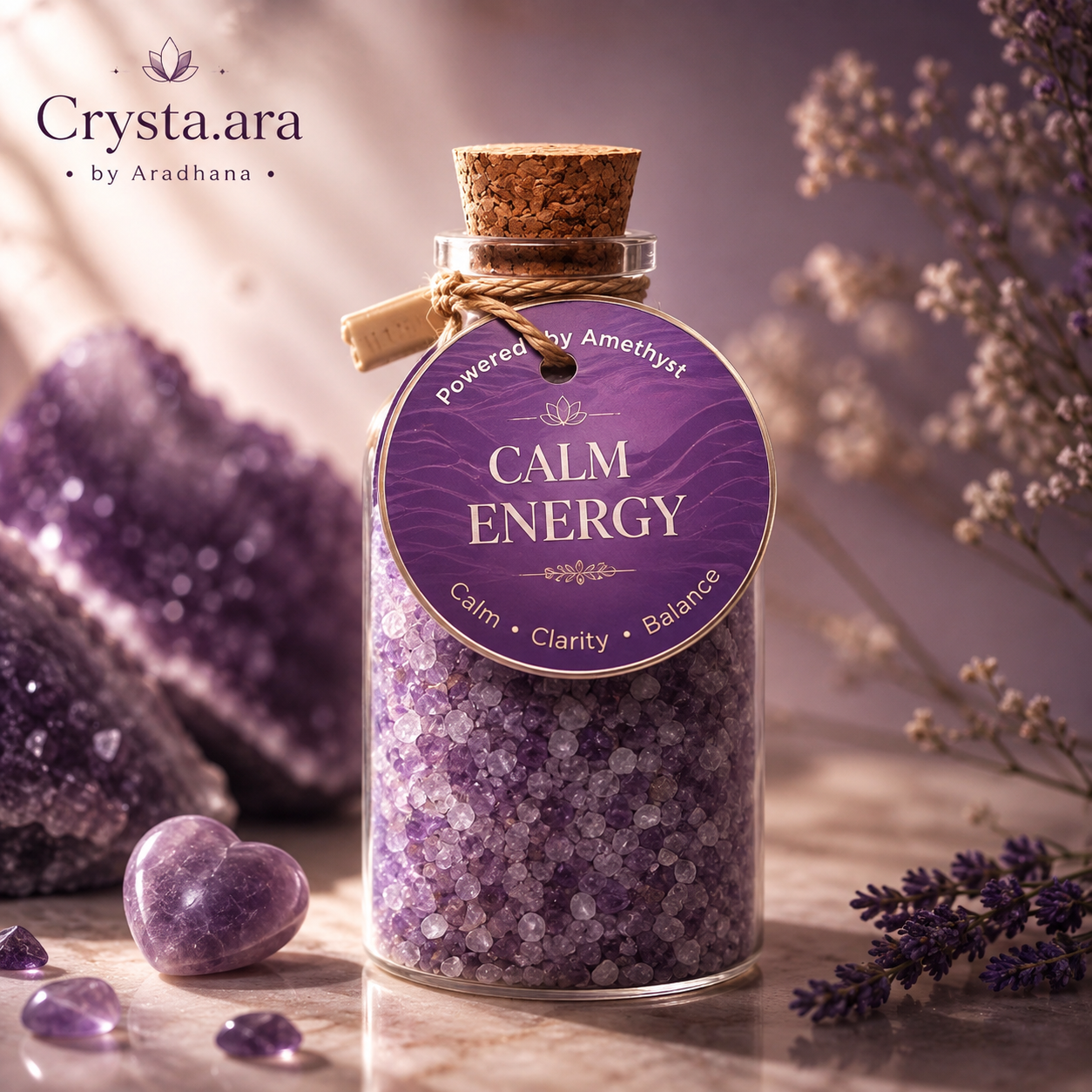 Amethyst Crystal dust in bottle